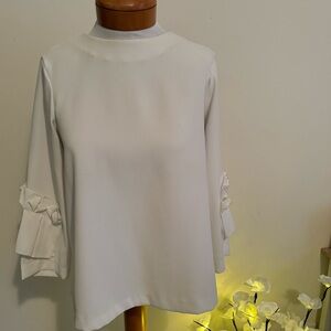 Elegant white blouse by Antonio Melani. Size.S